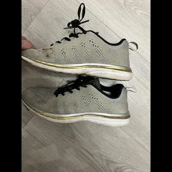 APL Womens Techloom Phantom Gold black Running Shoes Sneakers 9 - Picture 8 of 8